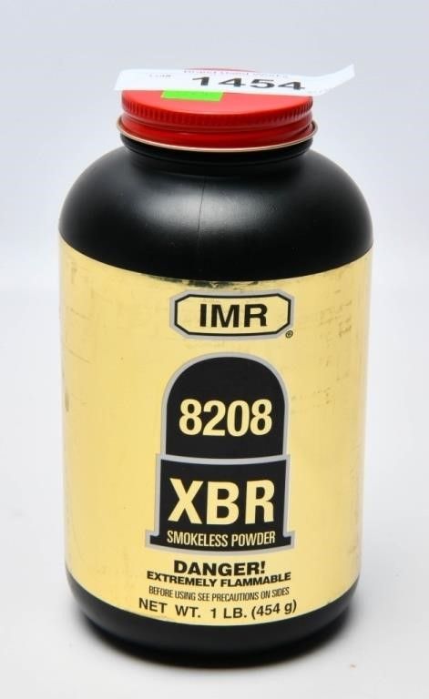 Lot 1454: 1 LB Of IMR 8208 XBR Smokeless Gun Powder