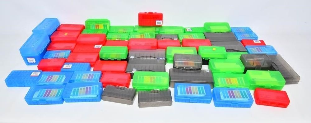 Lot 1472: Huge Lot of Various Size Plastic Ammo Containers
