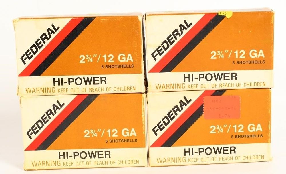 Lot 1498: 20 Rounds Of Federal 12 Gauge Shotshells