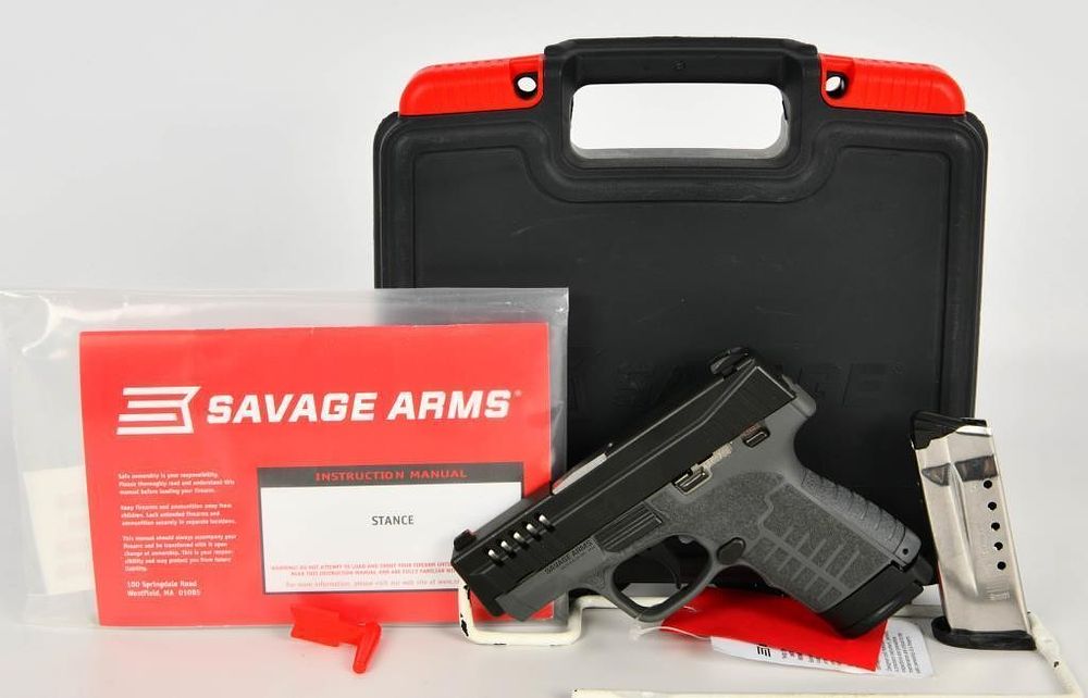 Lot 1572: NEW Savage Stance Gray Semi Auto Pistol 9mm