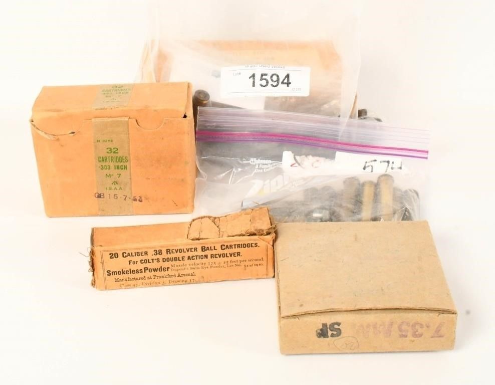 Lot 1594: Large Lot of Various Caliber Collector Ammunition