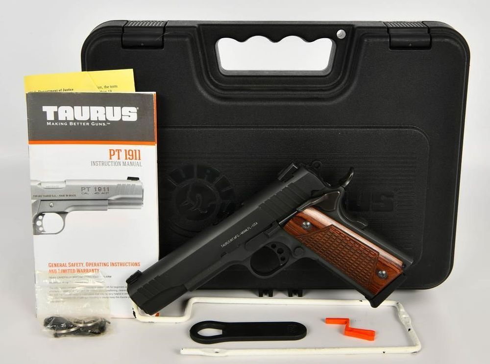 Lot 1608: Taurus 1911 .45 ACP Pistol Matte Black Full Size