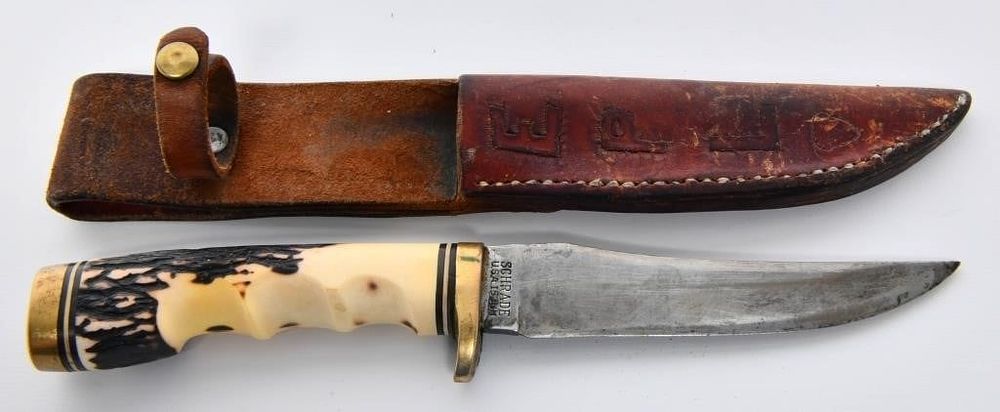 Lot 1625: Schrade 153UH Super Sharp Fixed Blade Knife