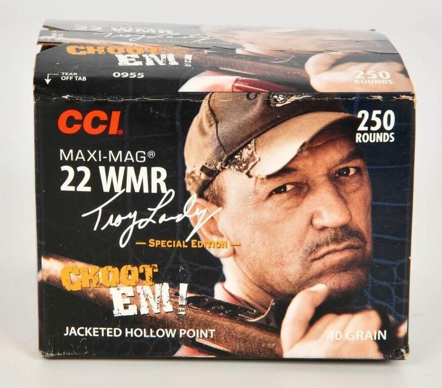 Lot 1633: 250 Rounds CCI Landry Signature Series 22 WMR