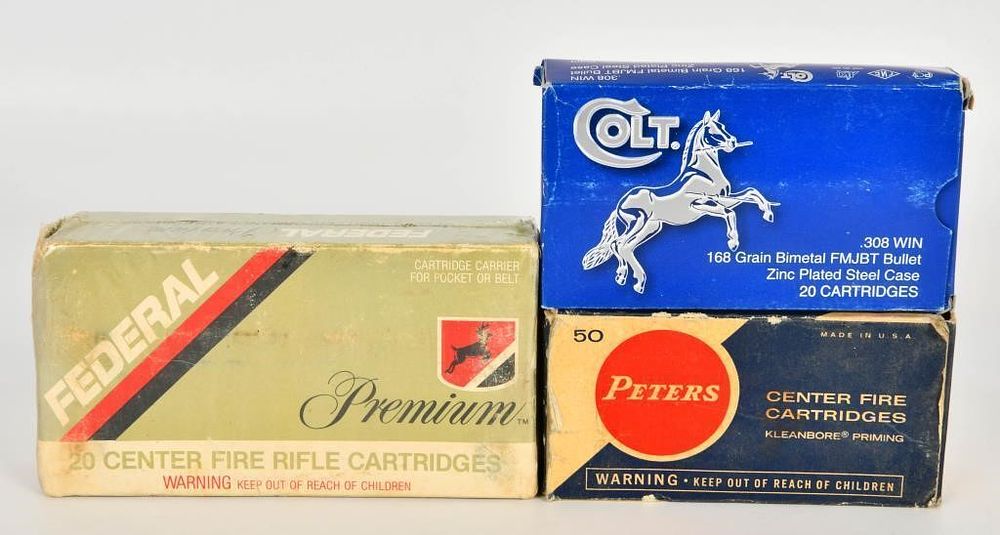 Lot 1687: 89 Rounds Of .308 Win, .357 Mag & .338 Win Mag