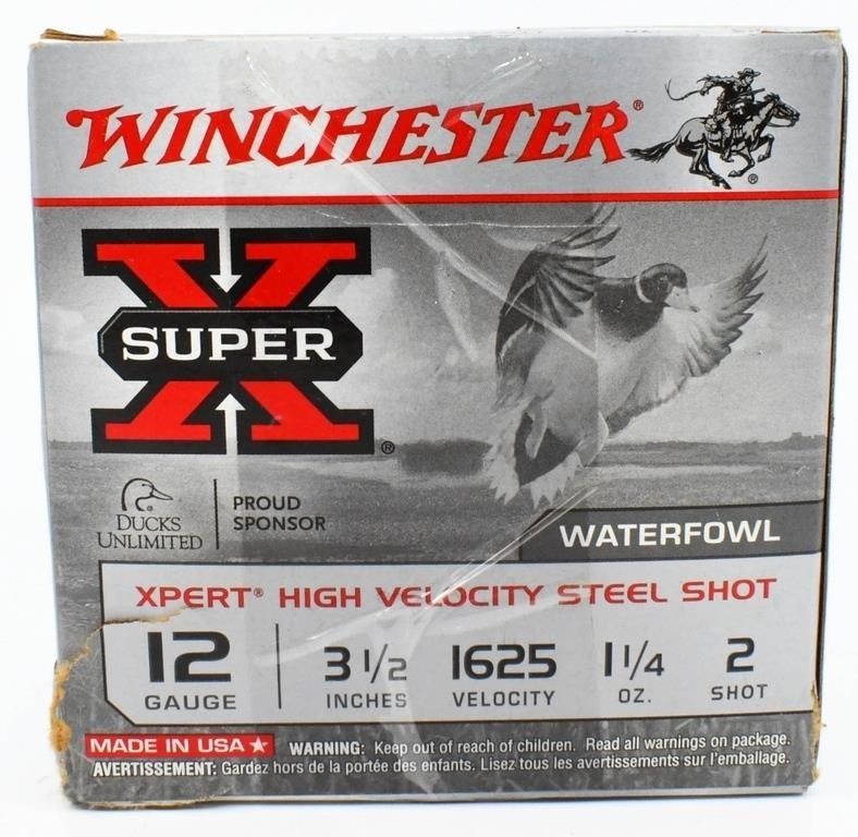 Lot 61: 25 Rounds Of Winchester 12 Ga Magnum Shotshells