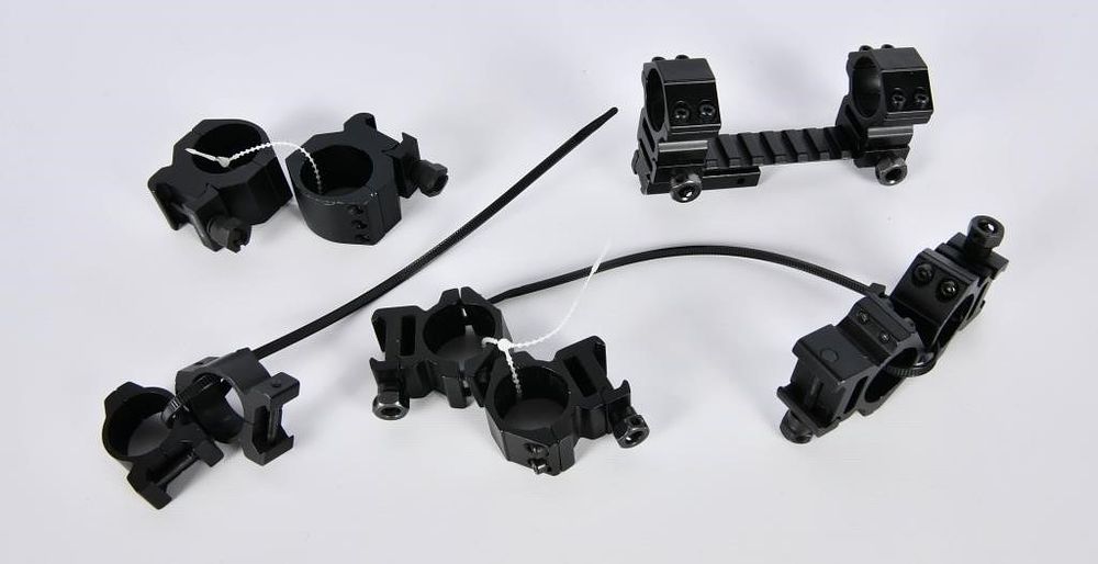 Lot 80: 5 Sets Of Matte Black Scope Rings