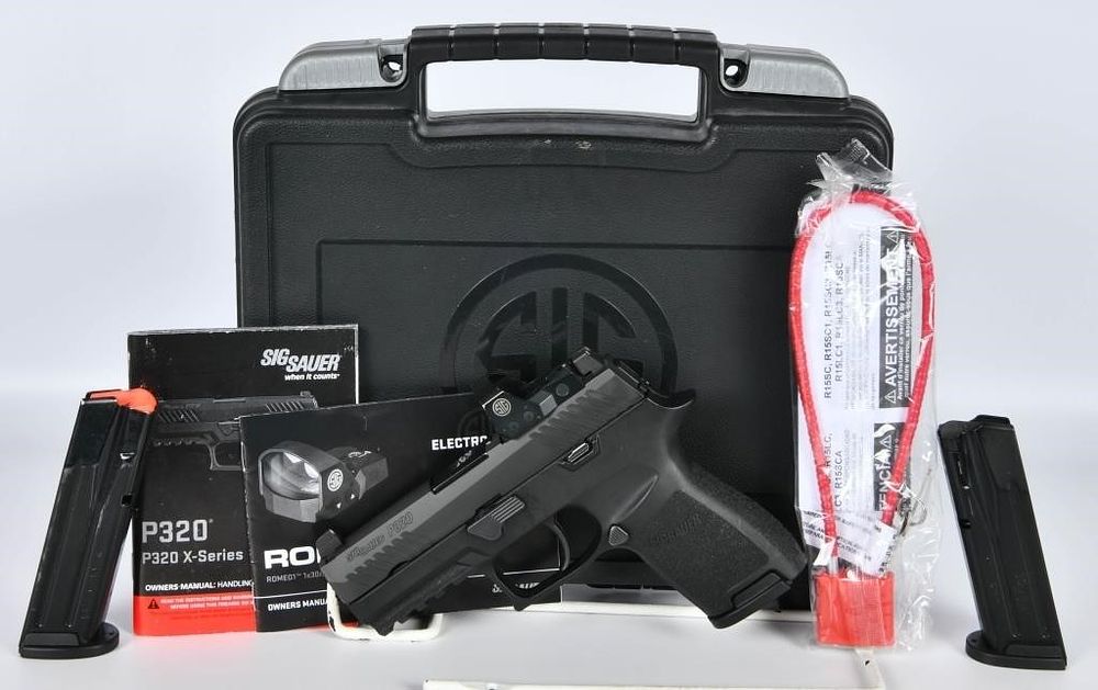Lot 138: Sig Sauer P320 Semi Auto Pistol 9MM W/ Romeo1 Pro