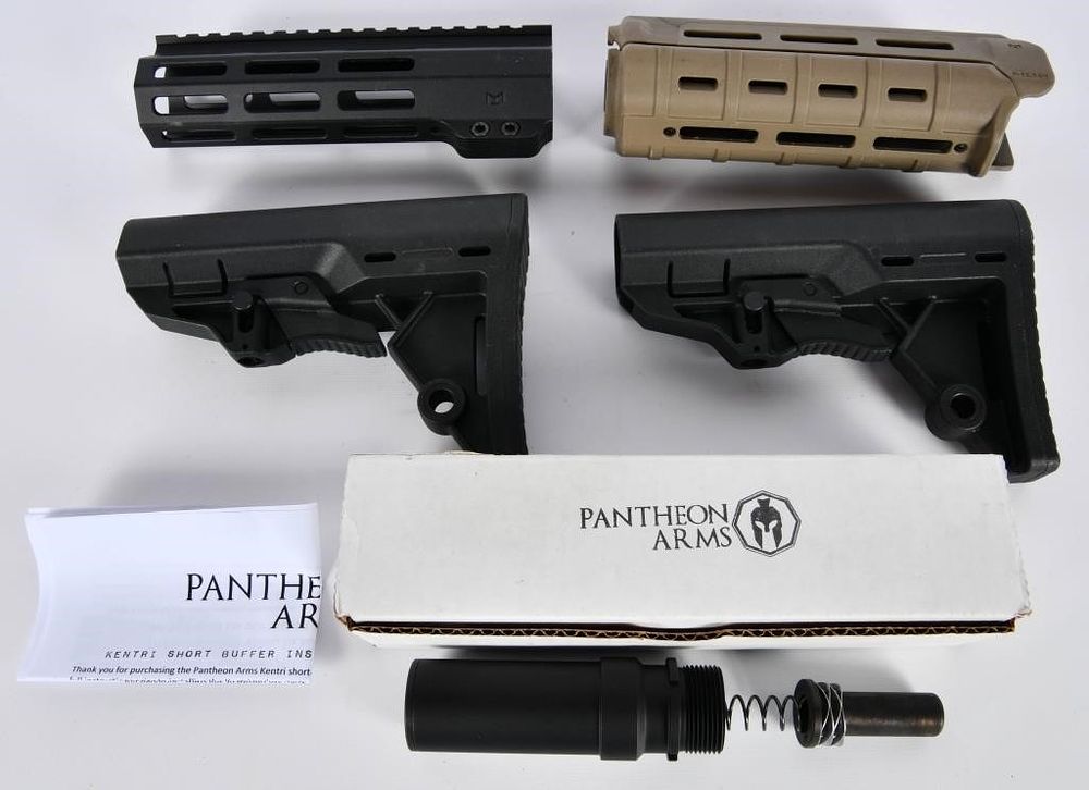Lot 140: AR Butt Stock, Hand Guard, & Buffer Tube