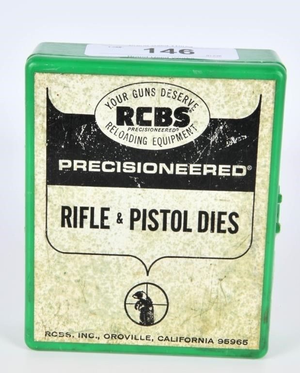 Lot 146: 4 RCBS Reloading Dies For .30 Carbine Cartridges