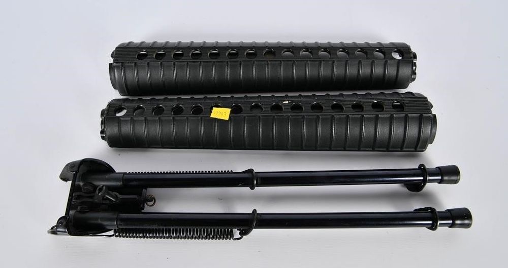 Lot 170: Factory Standard AR Heat Shroud & Bipod