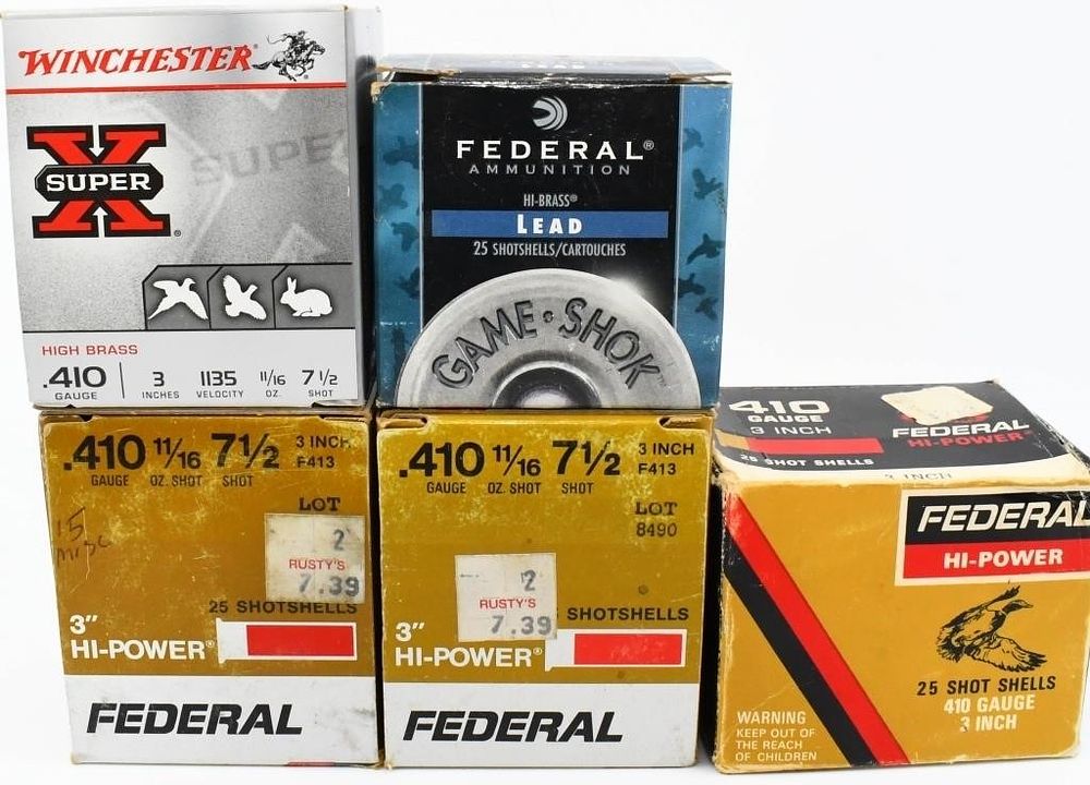 Lot 199: Approx 105 Rounds Of Mixed .410 Ga Shotshells