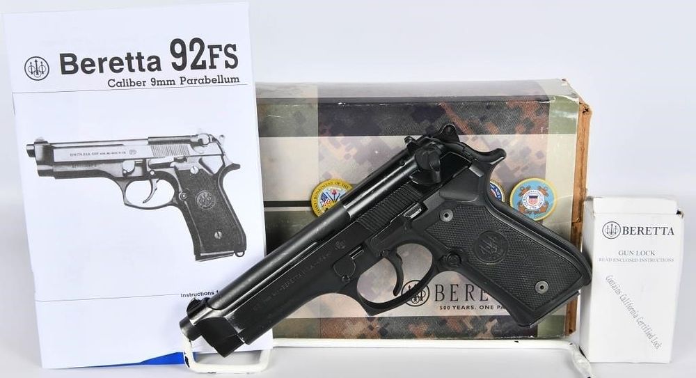 Lot 228: U.S. Airforce Cadet Beretta M9 Semi Auto Pistol