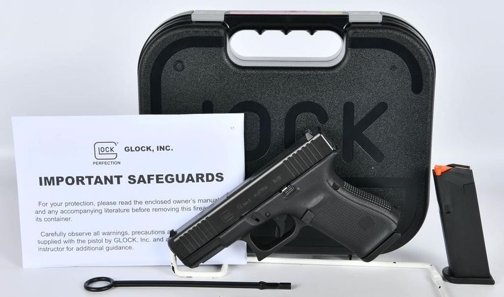 Lot 252: NEW GLOCK G19 Gen 5 9mm Semi Auto Pistol
