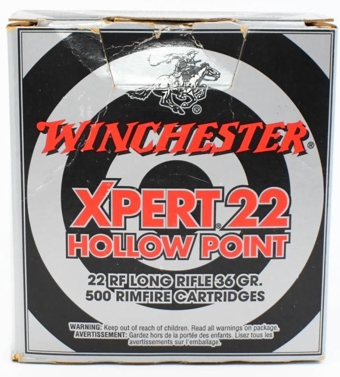 Lot 262: 500 Rounds Of Winchester .22 LR Ammunition