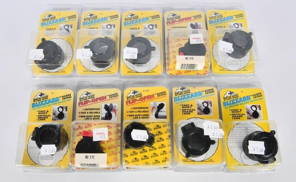 Lot 290: 10 NIP Butler Creek Flip Open Scope Covers