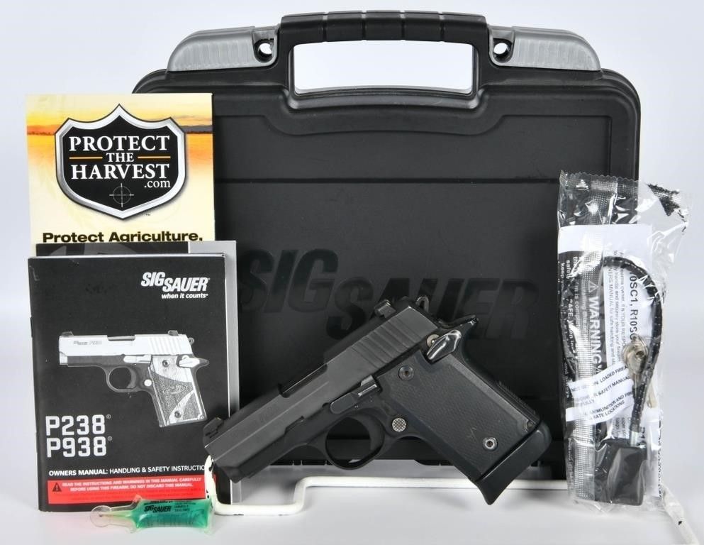 Lot 300: Sig Sauer P938 Compact Semi Auto Pistol 9MM