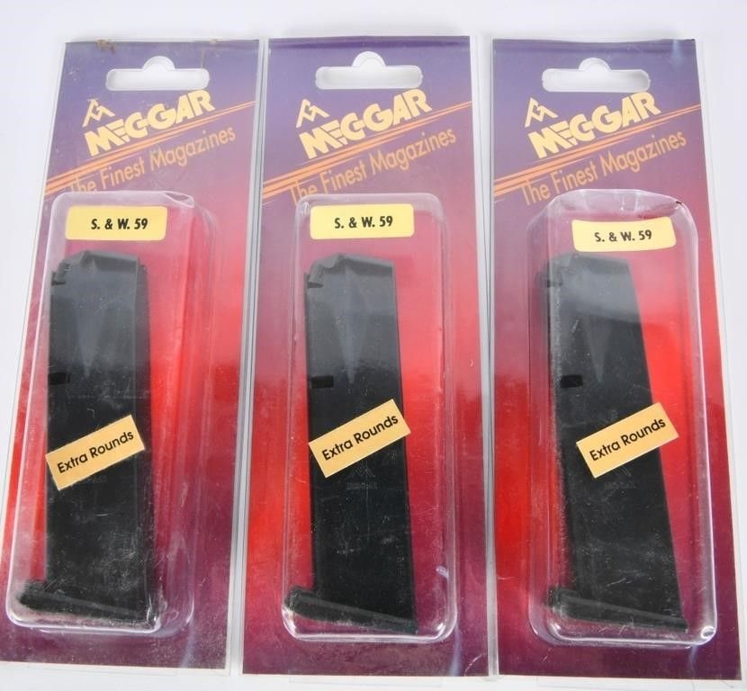 Lot 308: Lot of Three Smith & Wesson 59 Magazines