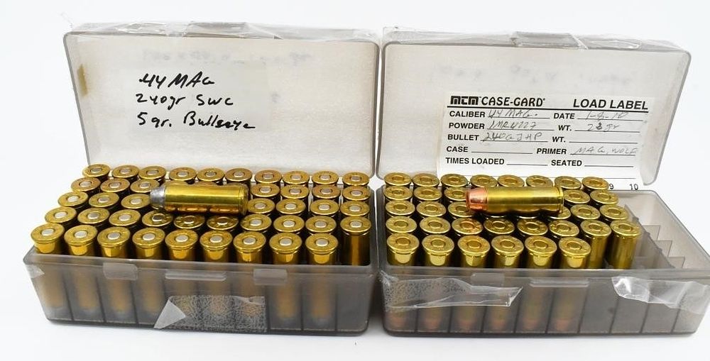 Lot 343: 89 Rounds Of Reman .44 Magnum Ammunition