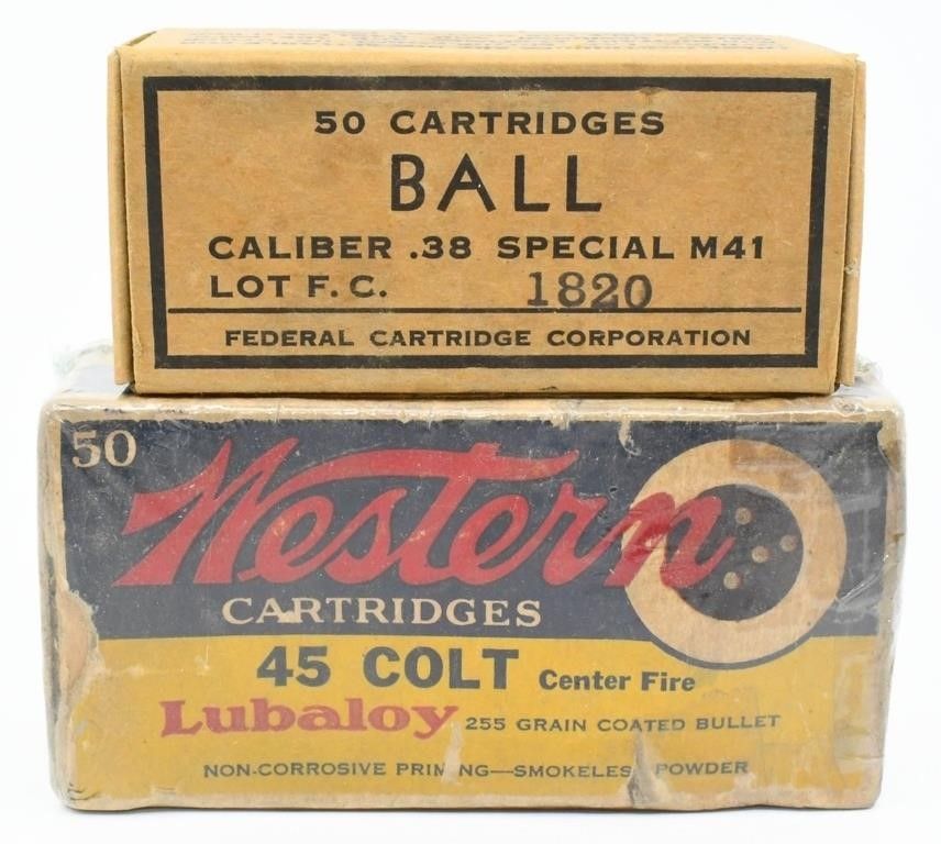 Lot 370: 100 Rounds Of .38 SPL & .45 Colt Ammunition