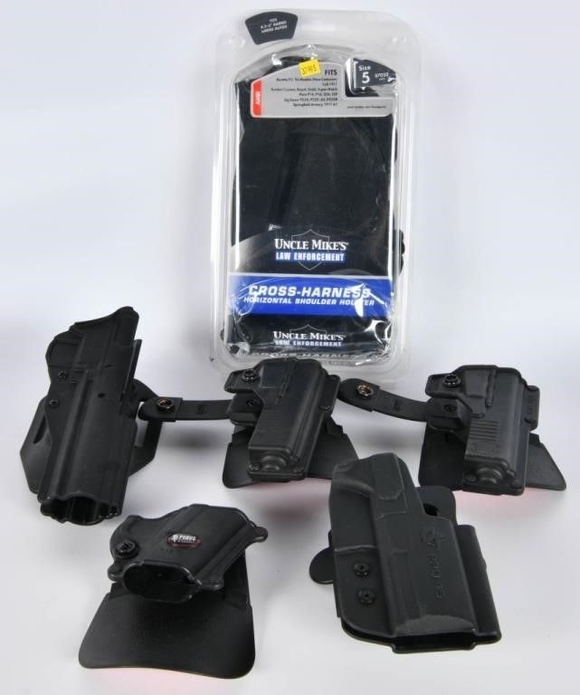 Lot 377: 6 Various Style Polymer Holsters