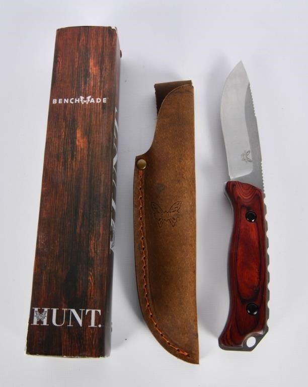 Lot 383: New Benchmade Full Tang Fixed Blade Knife