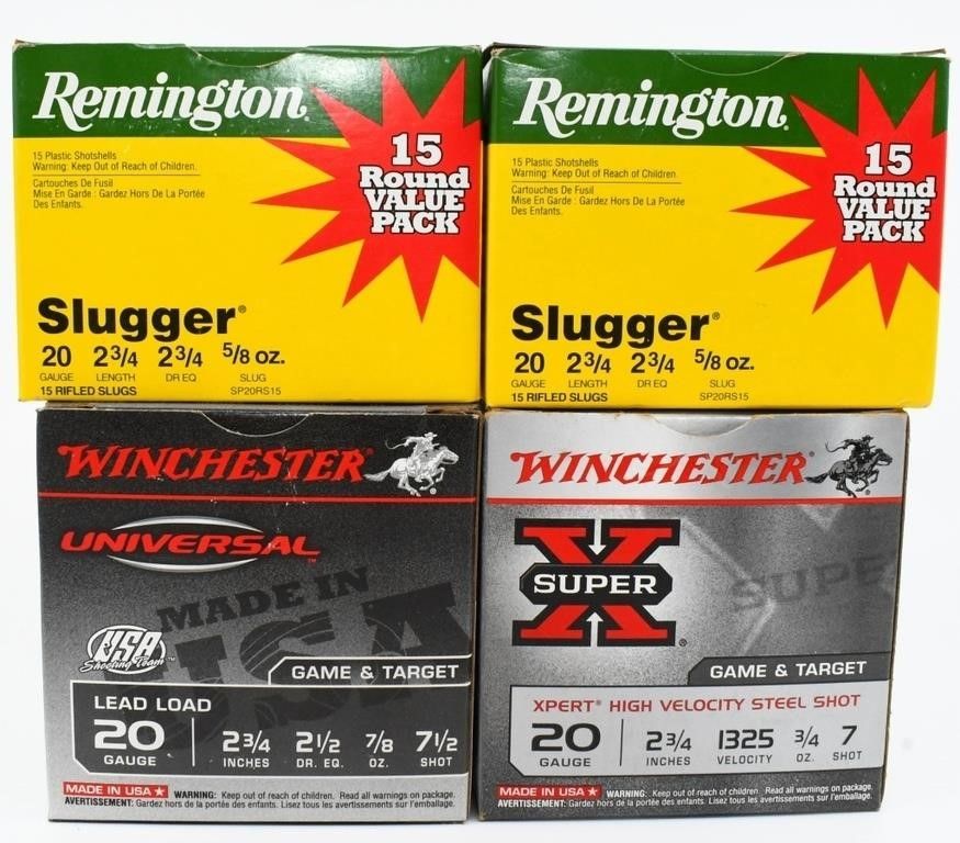 Lot 388: 72 Rounds Of Mixed 20 Gauge Shotshells