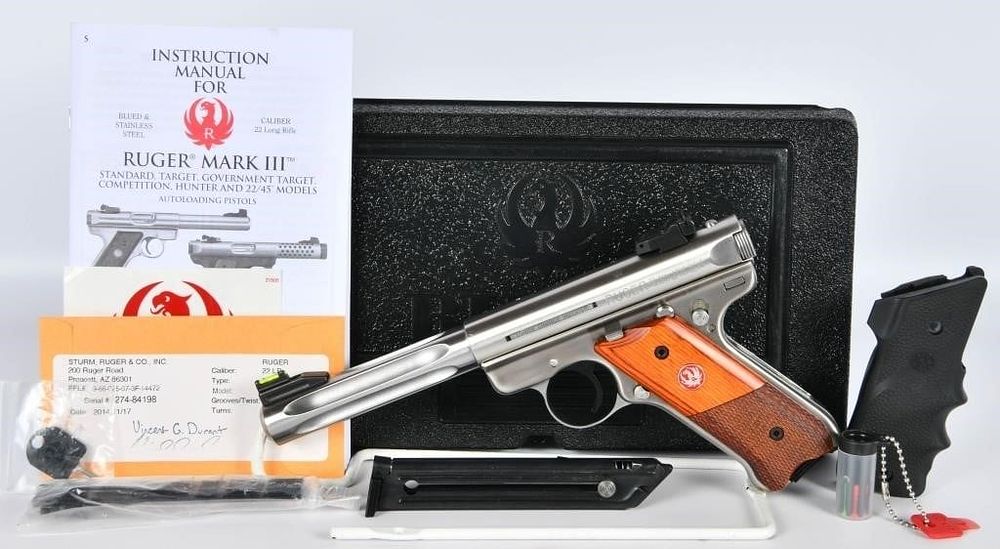 Lot 402: Ruger Mark III Target Hunter Semi Auto .22 LR