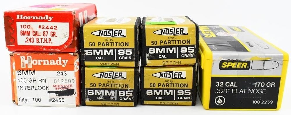 Lot 445: Approx 450 Count Of 6mm & .32 Cal Bullet Tips