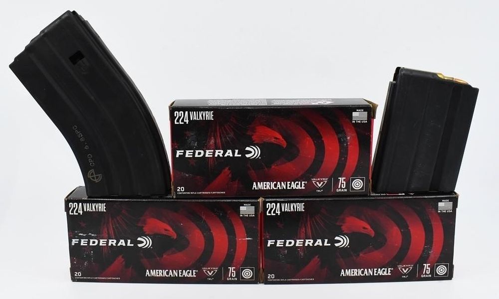 Lot 448: 60 Rds Of Federal .224 Valkyrie Ammo W/ Mags