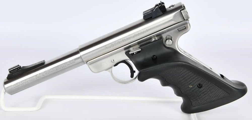 Lot 474: Ruger Mark II Stainless Target Pistol .22 LR