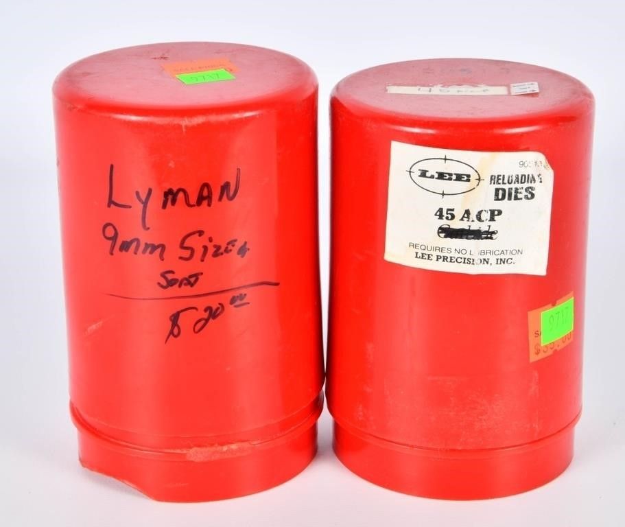 Lot 476: Lee Precision Reloading Dies For .45 ACP & 9mm