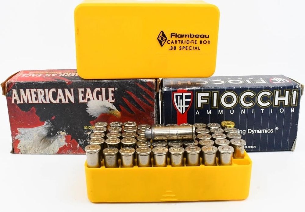 Lot 484: 130 Rounds Of Mixed .38 SPL Ammunition