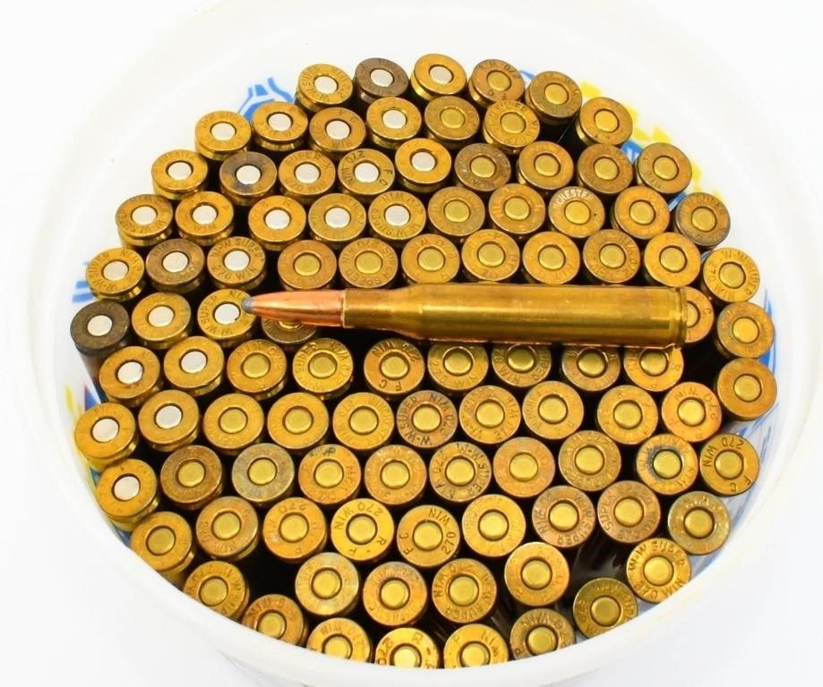 Lot 493: 100 Rounds Of Mixed .270 Win Ammunition