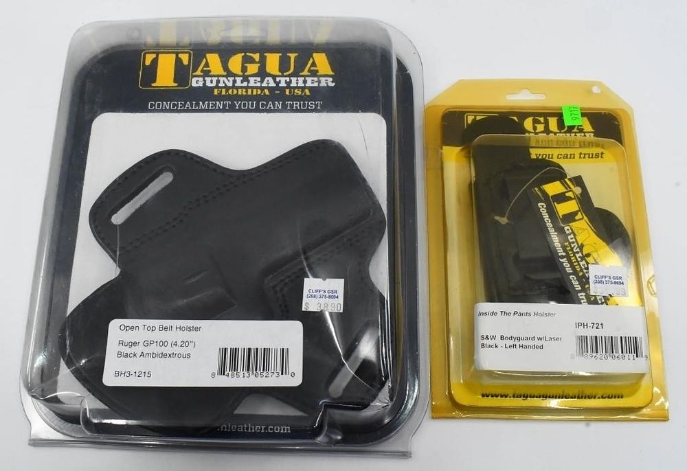 Lot 527: 2 NIP Tagua Gunleather Pistol Holsters