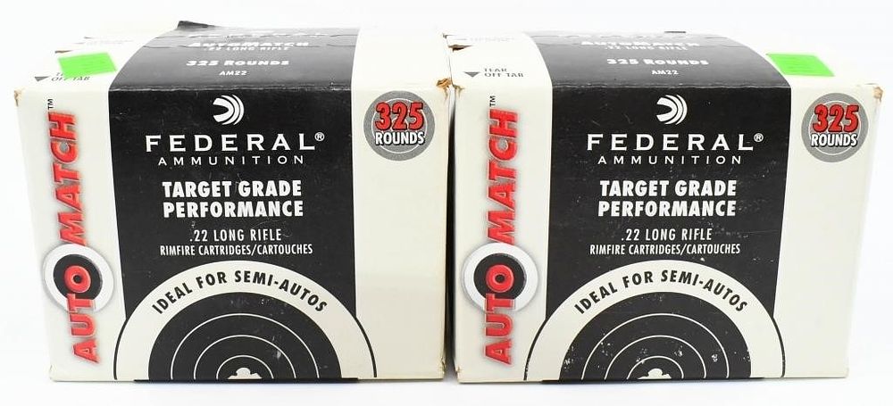 Lot 534: 650 Rounds Of Federal .22 LR Ammunition
