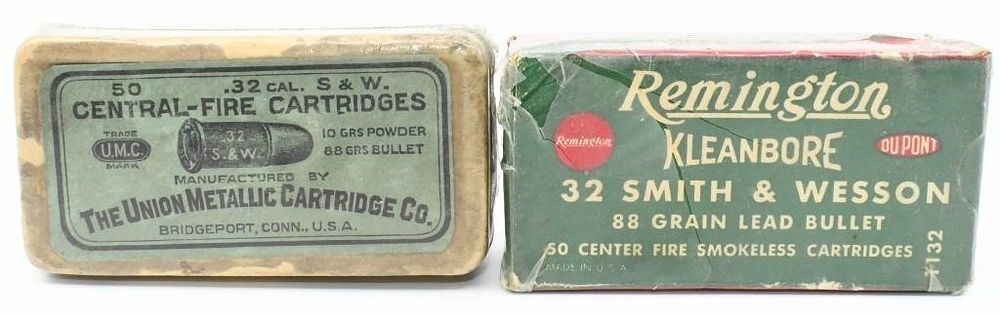 Lot 550: 2 Collector Boxes of .32 S&W Caliber Ammunition