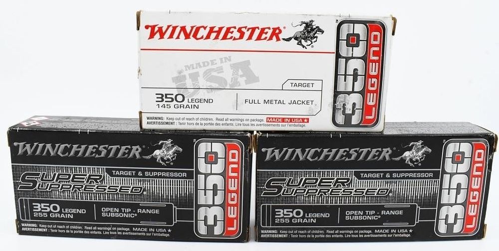 Lot 556: 56 Rounds Of Winchester .350 Legend Ammunition