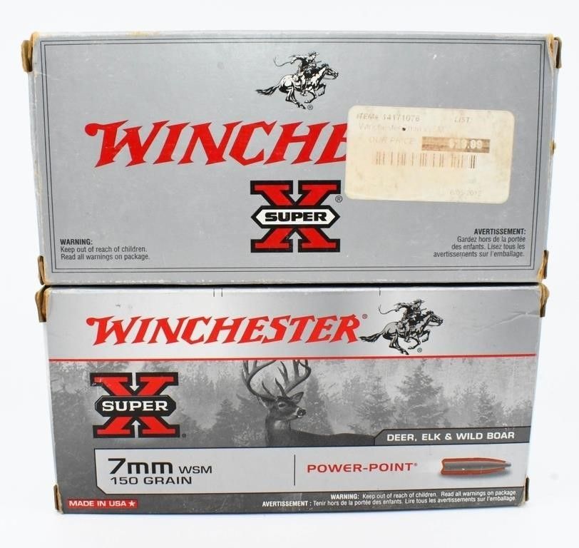 Lot 568: 30 Rounds Of Winchester 7mm WSM Ammunition