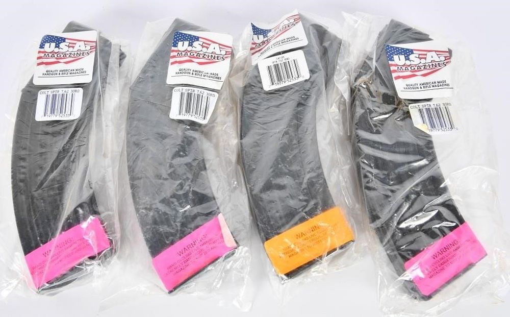 Lot 578: Lot of 4 Colt Sporter 7.62X39 Magazines 30 Rounds