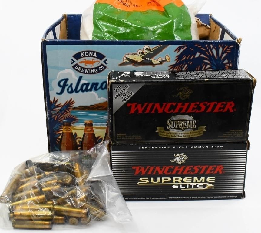 Lot 601: Lot of Various Empty Brass Casings & Wads
