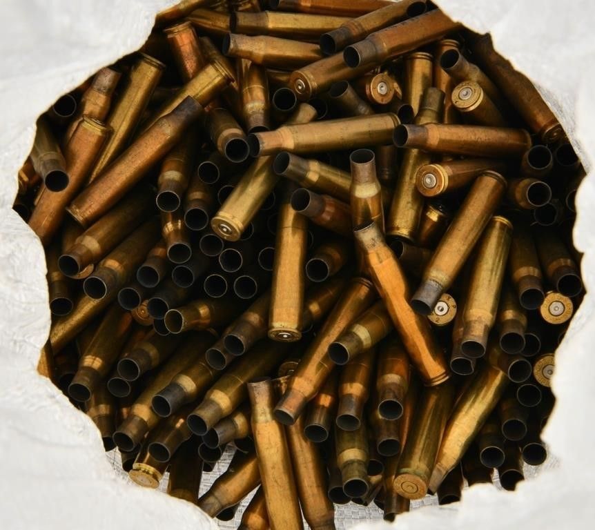 Lot 629: 12 LBS Of Empty .30-06 Brass Casings