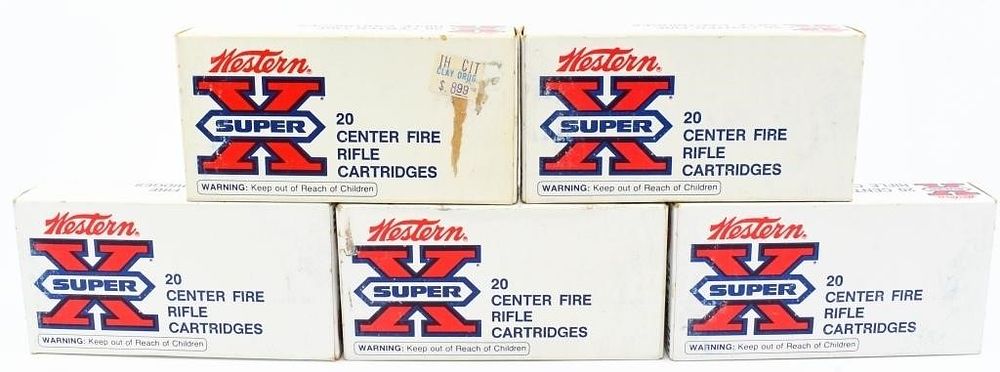 Lot 652: 100 Rounds Of Western .225 Win Ammunition