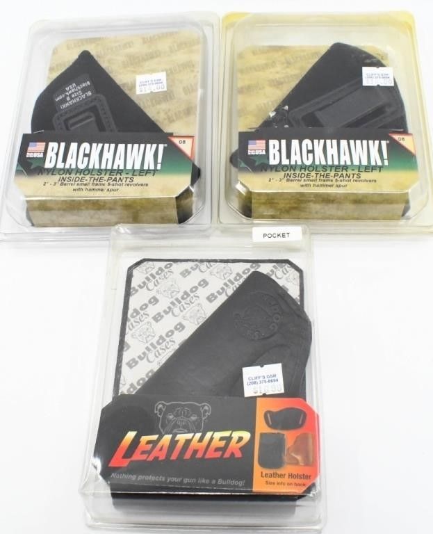 Lot 677: 3 New In the Package Holsters