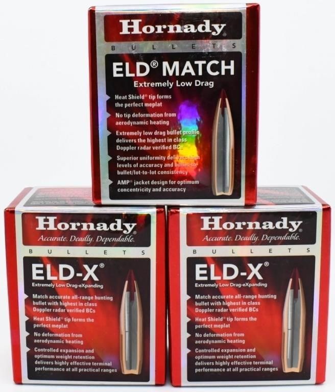 Lot 685: 300 Ct of Hornady 6.5mm Bullet Tips