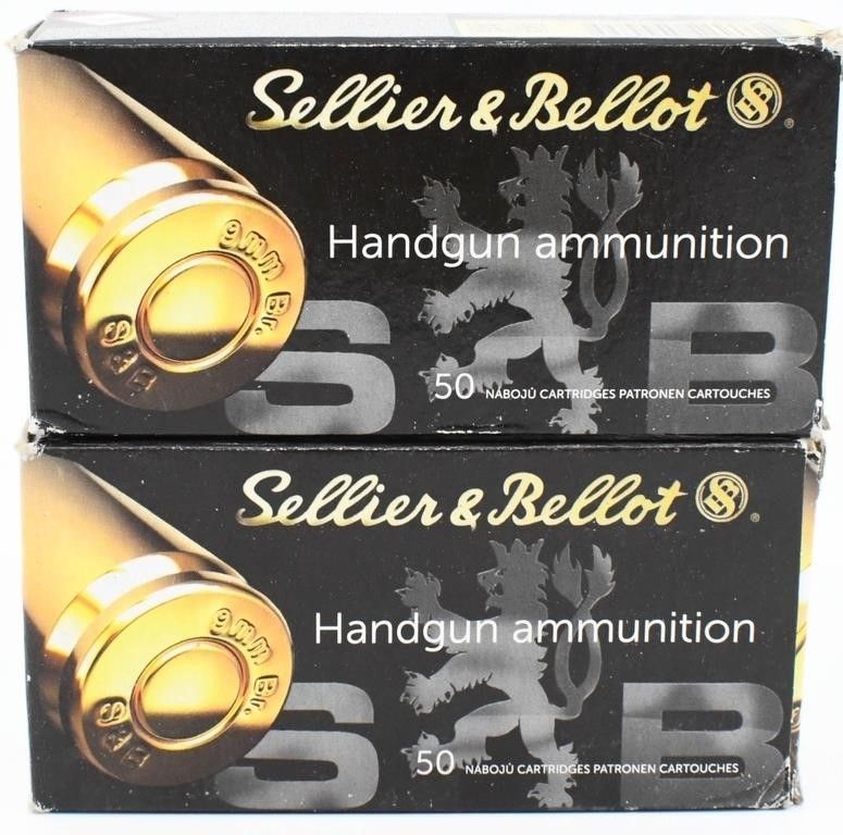 Lot 1063: 100 Rds Of Sellier & Bellot 9mm Browning (.380)