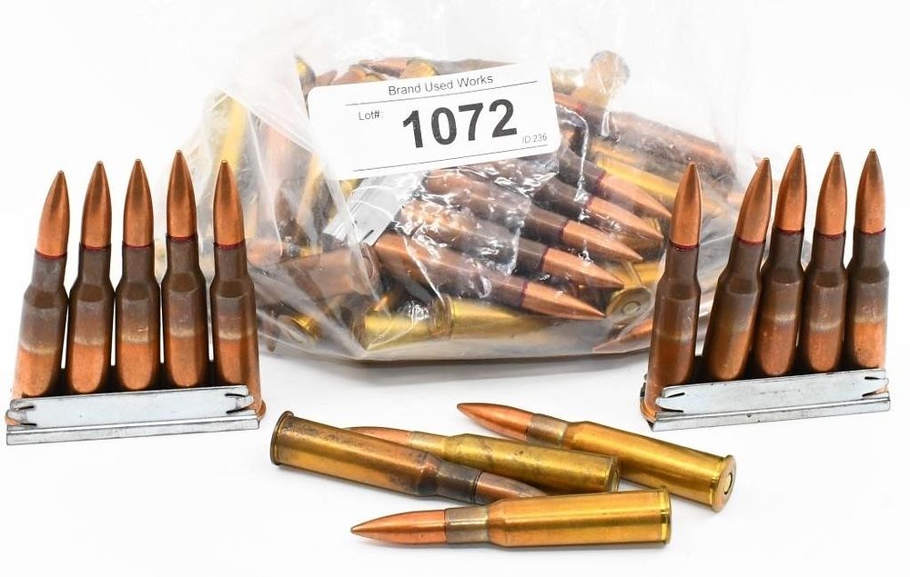 Lot 1072: 75 Rounds Of 7.62x54R Ammunition