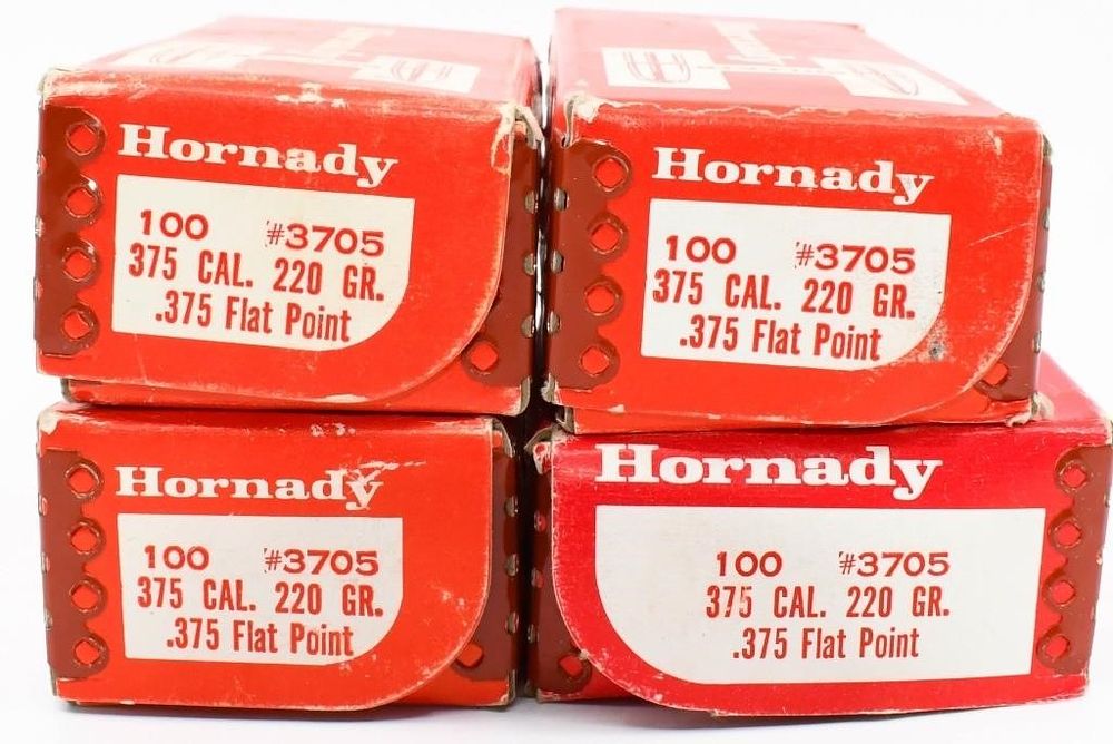 Lot 1084: Approx 350 Ct Of Hornady .375 Cal Bullet Tips