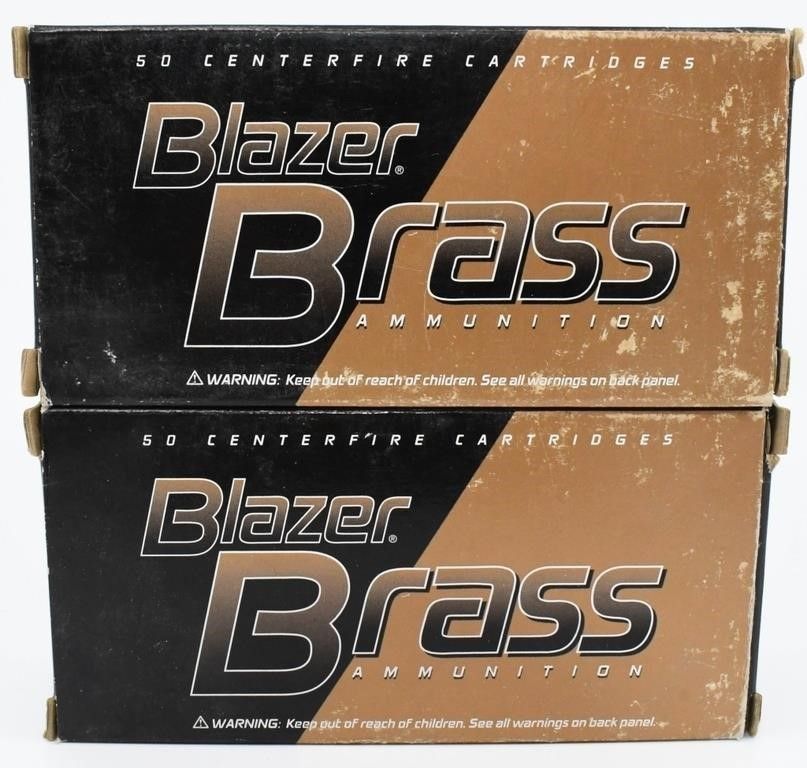 Lot 1087: 100 Rounds Of Blazer Brass .357 Mag Ammunition