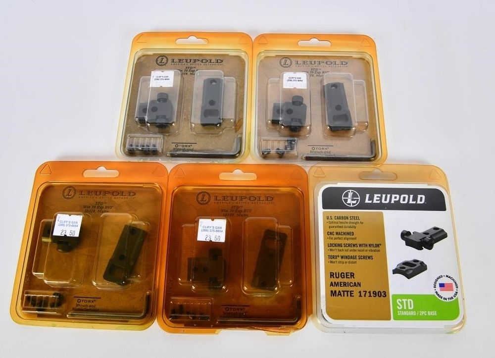 Lot 1091: 5 New Sets Of Leupold Scope Mount Bases